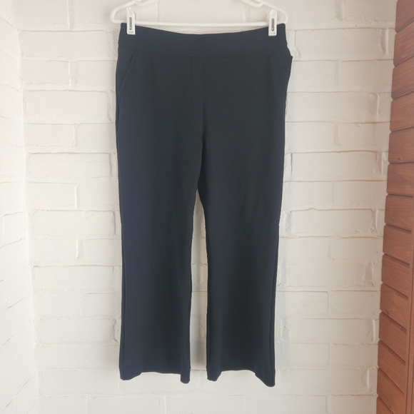 SPANX Supersmooth Perfect Fit Ponte Kick Flare Pants Black L 20386Q Chic Classic - Picture 2 of 7